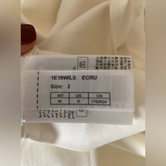 *NWOT BA&SH Wilson Cutout Fit and Flare Mini Ecru Dress - Picture 4 of 4